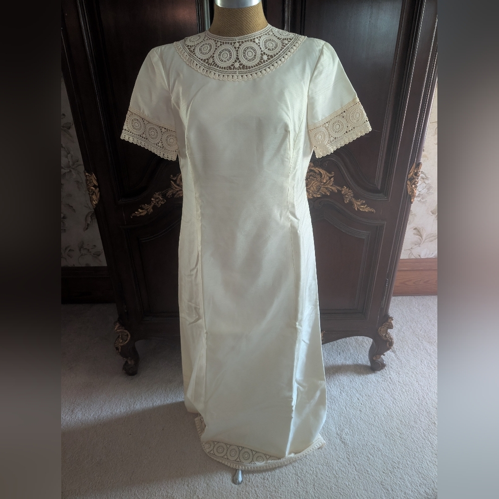 Vintage Marshall Fields Company Brides Room Wedding Dress With Matching Hat XC
